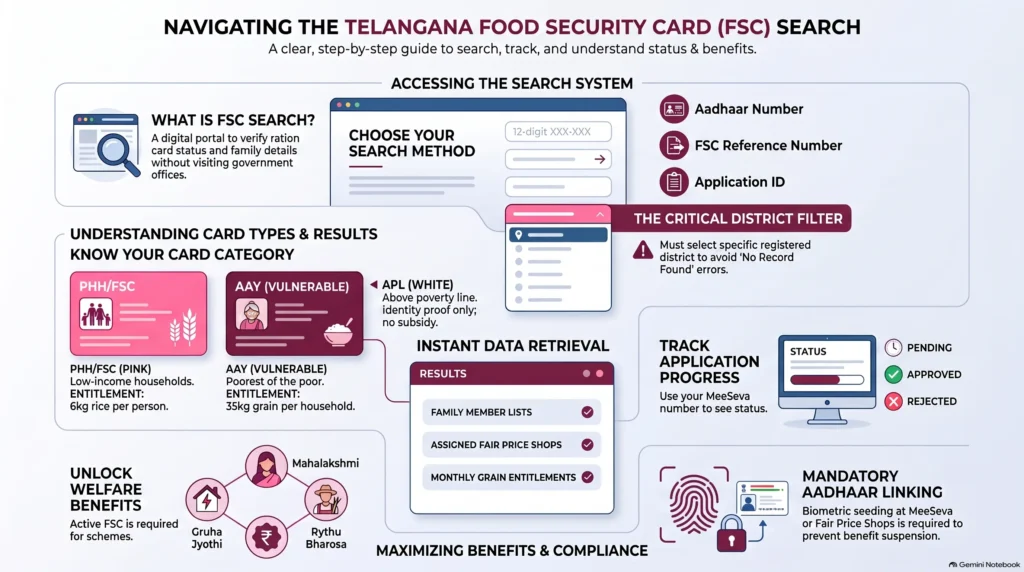fsc search telangana