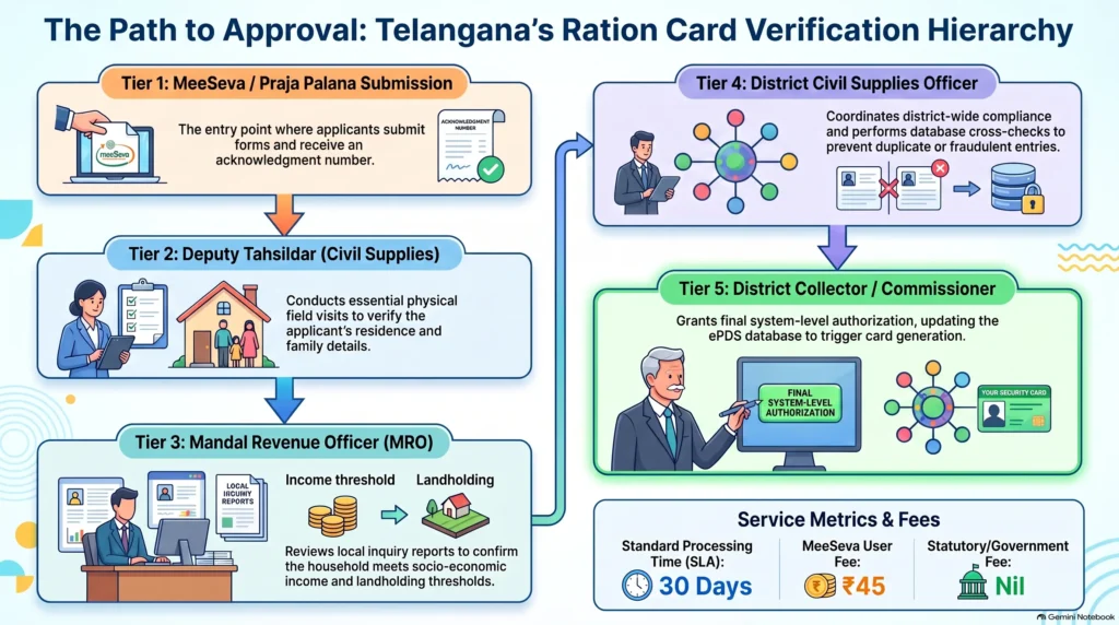 Ration Card Verification Process Hierarchy